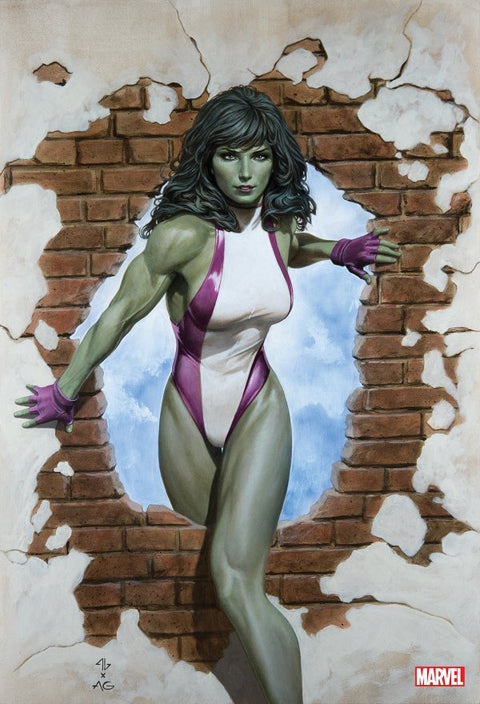 Sensational She-Hulk #1 (2023) Adi Granov Homage Virgin Variant 1:100 cover
