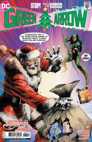 GREEN ARROW #7 (OF 12) CVR C TREVOR HAIRSINE SANTA CARD STOCK VAR