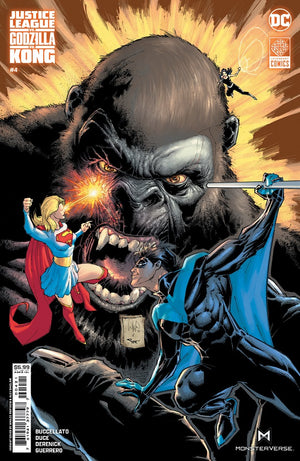 JUSTICE LEAGUE VS GODZILLA VS KONG #4 (OF 7) CVR B WHILCE PORTACIO KONG CARD STOCK VAR