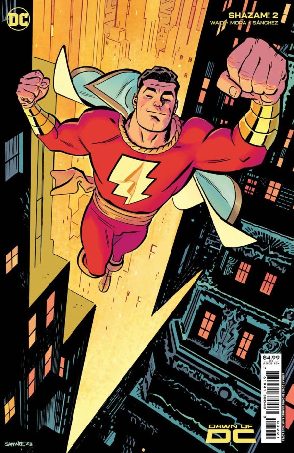 SHAZAM #2 CVR B CHRIS SAMNEE CARD STOCK VAR