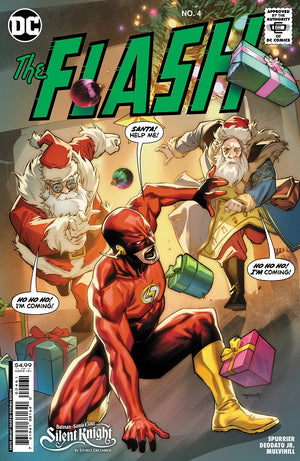 FLASH #4 CVR D STEPHEN SEGOVIA SANTA CARD STOCK VAR