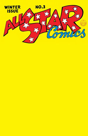 ALL-STAR COMICS #3 FACSIMILE EDITION CVR C BLANK CARD STOCK VAR