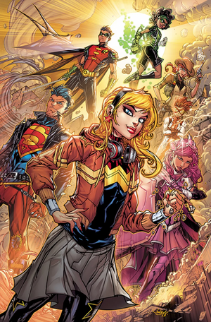 YOUNG JUSTICE #8 CARD STOCK VAR ED