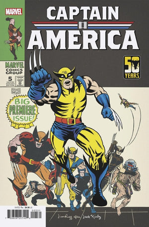 CAPTAIN AMERICA 5 (2024) JIM RUGG WOLVERINE WOLVERINE WOLVERINE VARIANT