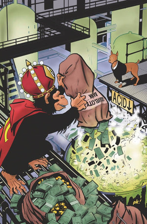 ACID CHIMP VS BUSINESS DOG #1 (ONE SHOT) CVR B 3 COPY PETER KRAUSE UNLOCK VAR (MR)
