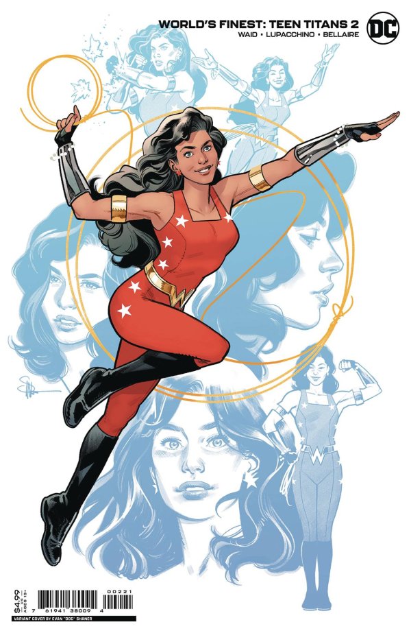 WORLDS FINEST: TEEN TITANS #2 (OF 6) CVR B EVAN DOC SHANER CARD STOCK VAR