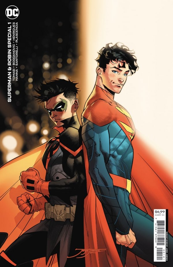 SUPERMAN & ROBIN SPECIAL #1 (ONE SHOT) CVR B JORGE JIMENEZ CARD STOCK VAR