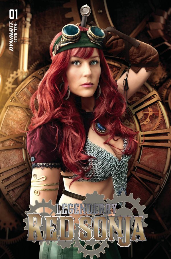 LEGENDERRY RED SONJA (ONE SHOT) CVR C COSPLAY Signed by Katana Collins