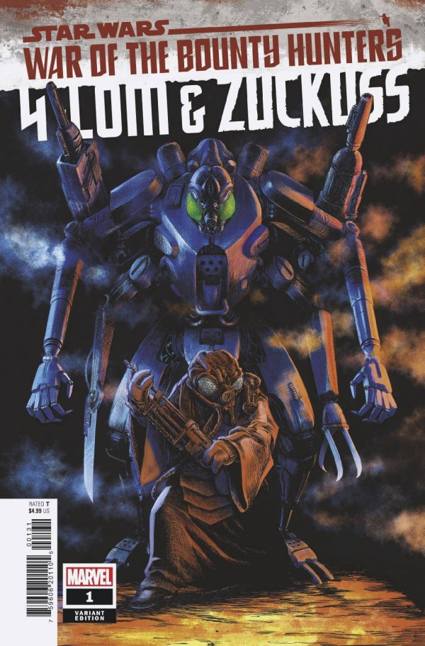 STAR WARS WAR BOUNTY HUNTERS 4-LOM ZUCKUSS #1 SUPERLOG VAR