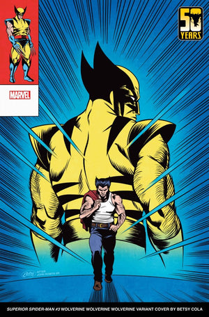 SUPERIOR SPIDER-MAN 3 (2024) BETSY COLA WOLVERINE WOLVERINE WOLVERINE VARIANT