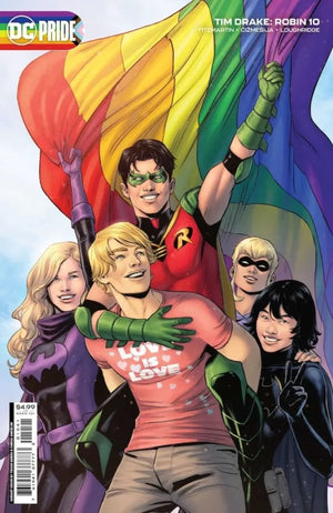 TIM DRAKE ROBIN #10 CVR C TRAVIS MOORE DC PRIDE CARD STOCK VAR