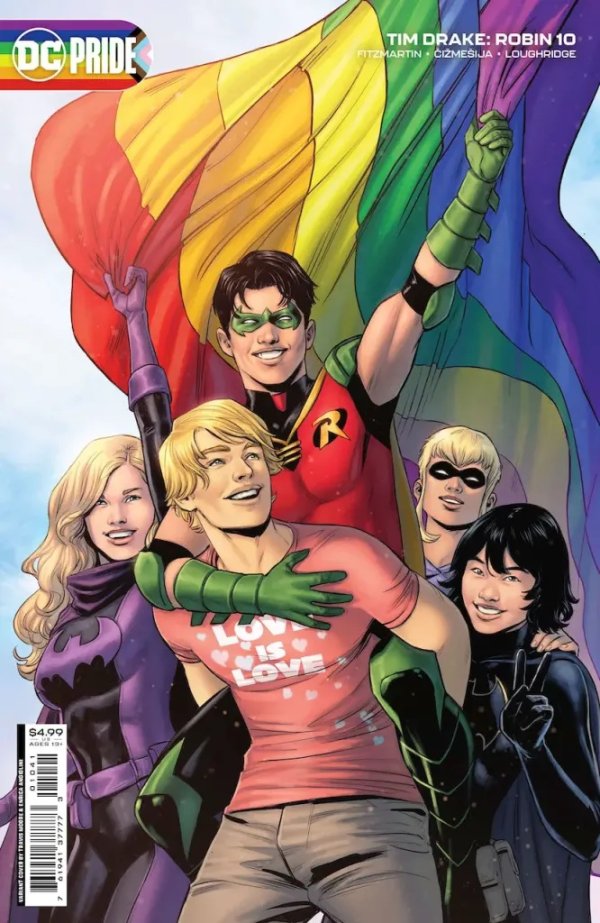 TIM DRAKE ROBIN #10 CVR C TRAVIS MOORE DC PRIDE CARD STOCK VAR