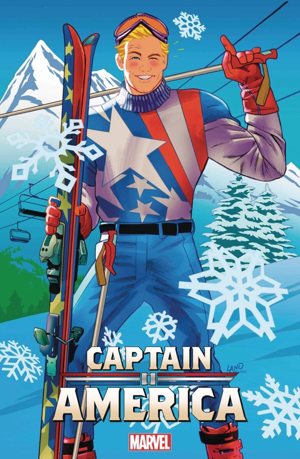 CAPTAIN AMERICA #4 (2023) GREG LAND SKI CHALET VARIANT