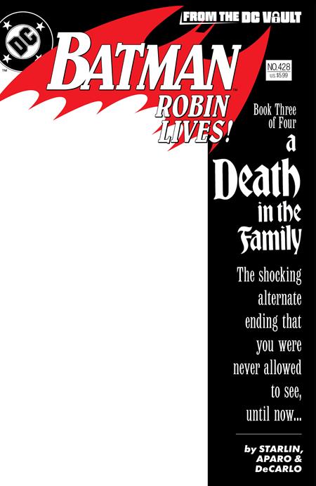 BATMAN #428 ROBIN LIVES (ONE SHOT) CVR B BLANK CARD STOCK VAR