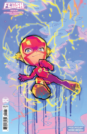 FLASH #1 CVR D ROSE BESCH CREATOR CARD STOCK VAR