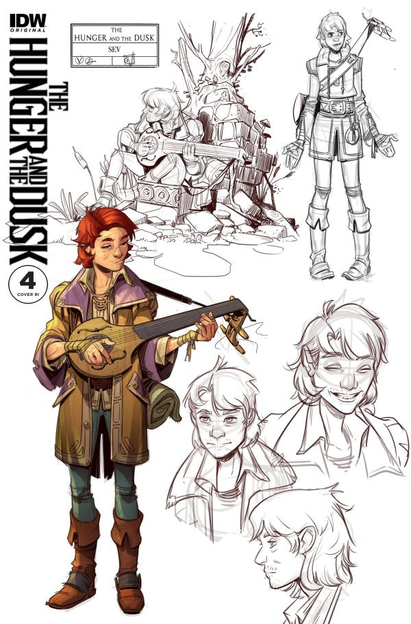 Hunger and the Dusk #4 Variant RI (10) (Wildgoose Character Sketches)