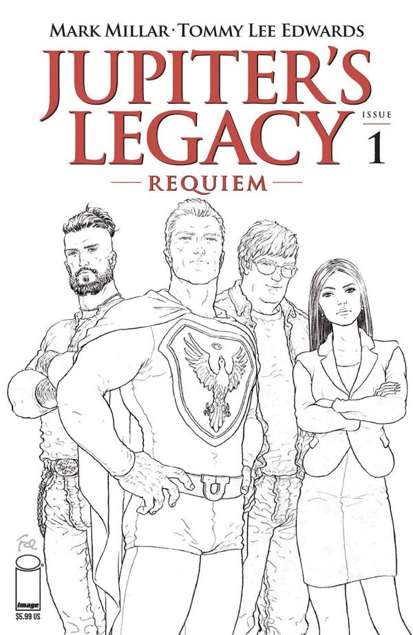 JUPITERS LEGACY REQUIEM #1 (OF 12) CVR C QUITELY B&W (MR)