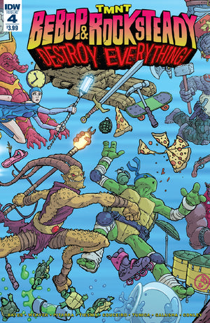 TMNT : Bebop & Rocksteady Destroy Everything #4 Main Cover Teenage Mutant Ninja Turtles