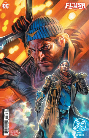 FLASH #5 (2024) CVR F FELIPE MASSAFERA SUICIDE SQUAD KILL ARKHAM ASYLUM CAPTAIN BOOMERANG CARD STOCK VAR