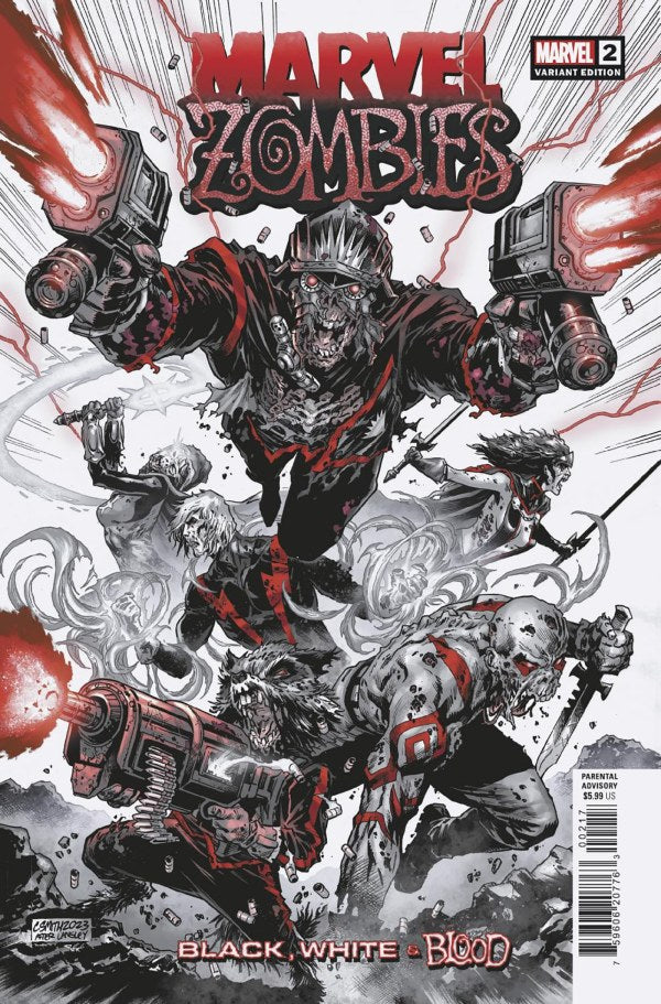 MARVEL ZOMBIES: BLACK  WHITE & BLOOD #2 CORY SMITH HOMAGE VARIANT