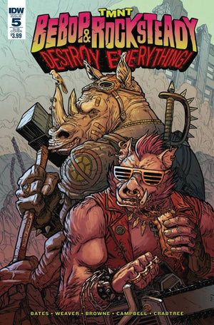 TMNT : Bebop & Rocksteady Destroy Everything #5 Sub Cover Teenage Mutant Ninja Turtles