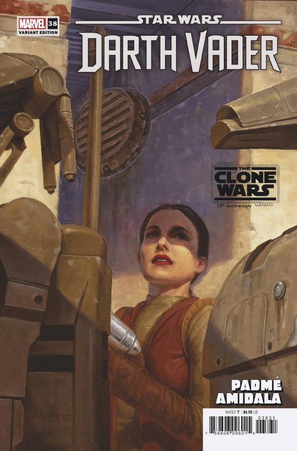 STAR WARS: DARTH VADER #38 [DD] E.M. GIST PADME STAR WARS: CLONE WARS 15TH ANNIVERSARY VARIANT [DD]