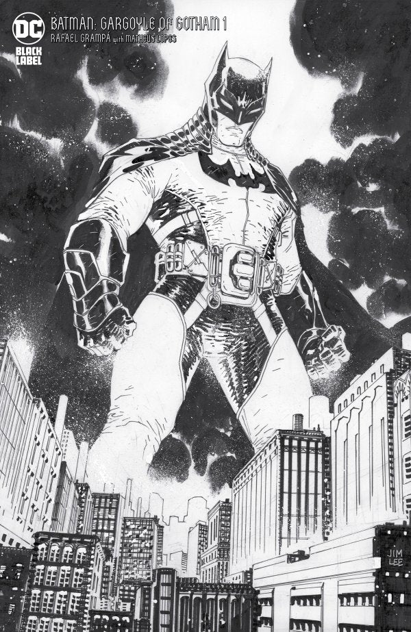 BATMAN: GARGOYLE OF GOTHAM #1 (OF 4) CVR E INC 1:25 JIM LEE B&W VAR (MR) PREORDER FOR SEPTEMBER 16TH