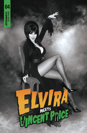 ELVIRA MEETS VINCENT PRICE #4 CVR E 10 COPY INCV PHOTO B&W