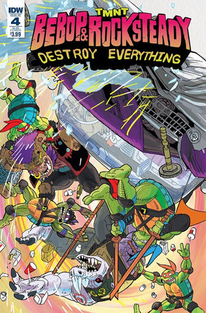 TMNT : Bebop & Rocksteady Destroy Everything #4 Sub Cover Teenage Mutant Ninja Turtles