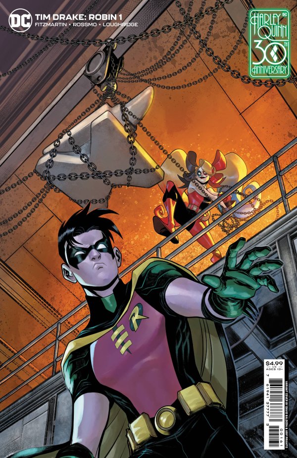 TIM DRAKE ROBIN #1 CVR C DAVID BALDEON HARLEY QUINN 30TH ANNIVERSARY CARD STOCK VAR