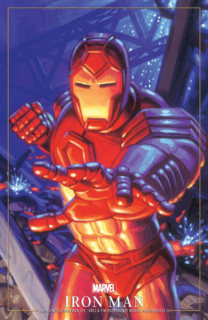 INVINCIBLE IRON MAN 14 (2024) GREG AND TIM HILDEBRANDT IRON MAN MARVEL MASTERPIECES III VARIANT