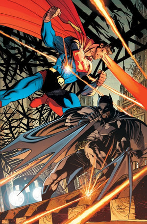 BATMAN SUPERMAN #7 CARD STOCK ANDY KUBERT VAR ED