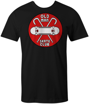 T-SHIRT: Old Man Skate Club (Two sided!)