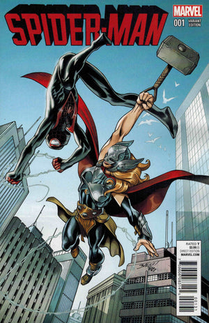 Spider-Man #1 (2016 Miles Morales Series) Mighty Thor 1:25 Variant